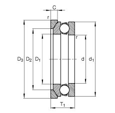 S 53214 + U214,  DIN 711/ISO 104 ˜ʵҪߴ磬򣬎SȦȦɷx