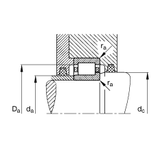 ALS NJ2336-EX-M1, (j) DIN 5412-1 ˜ʵҪߴ, 붨λS, ɷx, ּ