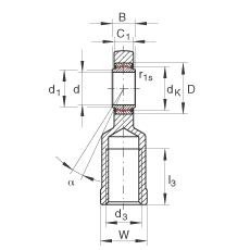 US GIR50-UK-2RS,  DIN ISO 12 240-4 ˜ʣݼySoɂȴܷ