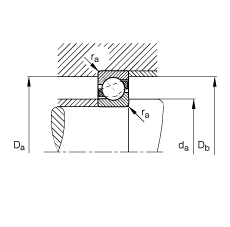 ǽ|S 71809-B-TVH,  DIN 628-1 ˜ʵҪߴ磬|  = 40