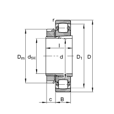 ΝLS 20209-K-TVP-C3 + H209,  DIN 635  DIN 5415 ˜ʵҪߴ, F׺;o