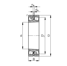 {ĝLS 22348-K-MB,  DIN 635-2 ˜ʵҪߴ, FףF 1:12