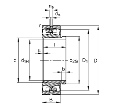 {(dio)ĝLS 231/530-K-MB + AH31/530A, (j) DIN 635-2 ˜ʵҪߴ, F׺ж