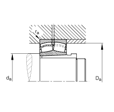 {ĝLS 22324-E1-K-T41A + AHX2324G,  DIN 635-2 ˜ʵҪߴ, F׺ж