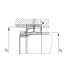 {ĝLS 22314-E1-K-T41A,  DIN 635-2 ˜ʵҪߴ, FףF 1:12