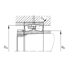 {ĝLS 22348-K-MB,  DIN 635-2 ˜ʵҪߴ, FףF 1:12